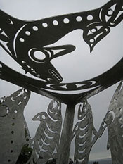 Salmon Hunt Sculpture