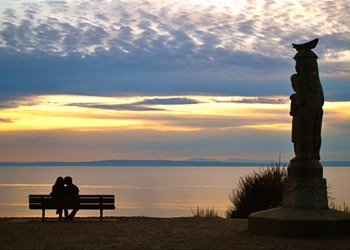 Lovers on the rocks by resident Sophie Kuniholm, taken at Richmond Beach Saltwater Park